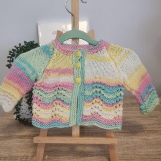 Anna Handknitted Baby Cardigan Newborn - 3 Months